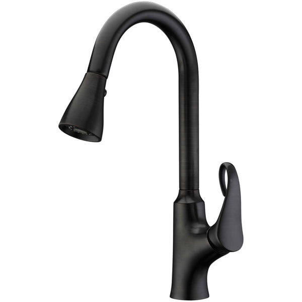 Dawn? Single-lever pull-out kitchen faucet, Dark Brown Finished