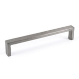 Slim Pull Cabinet Handle Brushed Nickel Solid Stainless Steel 7mm