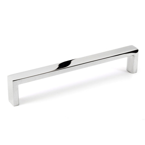 Slim Pull Cabinet Handle Polished Chrome Solid Stainless Steel 7mm