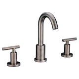 Dawn? 3-hole, 2-handle widespread lavatory faucet, Brushed Nickel (Standard pull-up drain with lift rod D90 0010BN included)