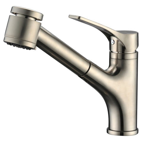 Dawn? Single-lever pull-out spray kitchen faucet, Brushed Nickel
