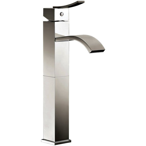 Dawn? Single-lever square tall lavatory faucet, Brushed Nickel 