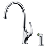 Dawn? Single-lever kitchen faucet with side-spray, Chrome